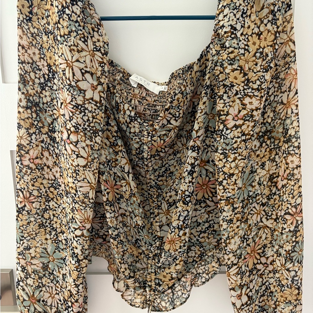 Astr Floral Print Blouse